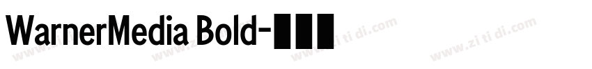WarnerMedia Bold字体转换